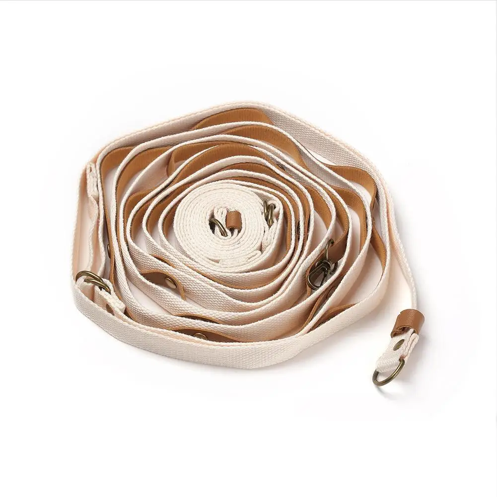 

Outdoor Hanging Clothesline With Hooks Adjustable Length Leather Rope With Storage Bag Camping Equipment