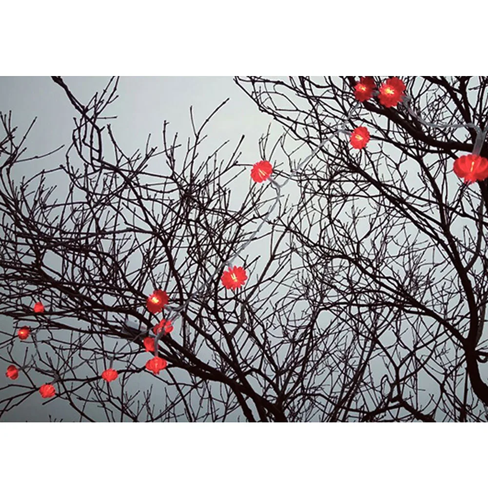 

Props String Light Supplies Party Celebration Spring Festival Battery Operated Portable New Year Home Red Lantern Decoration