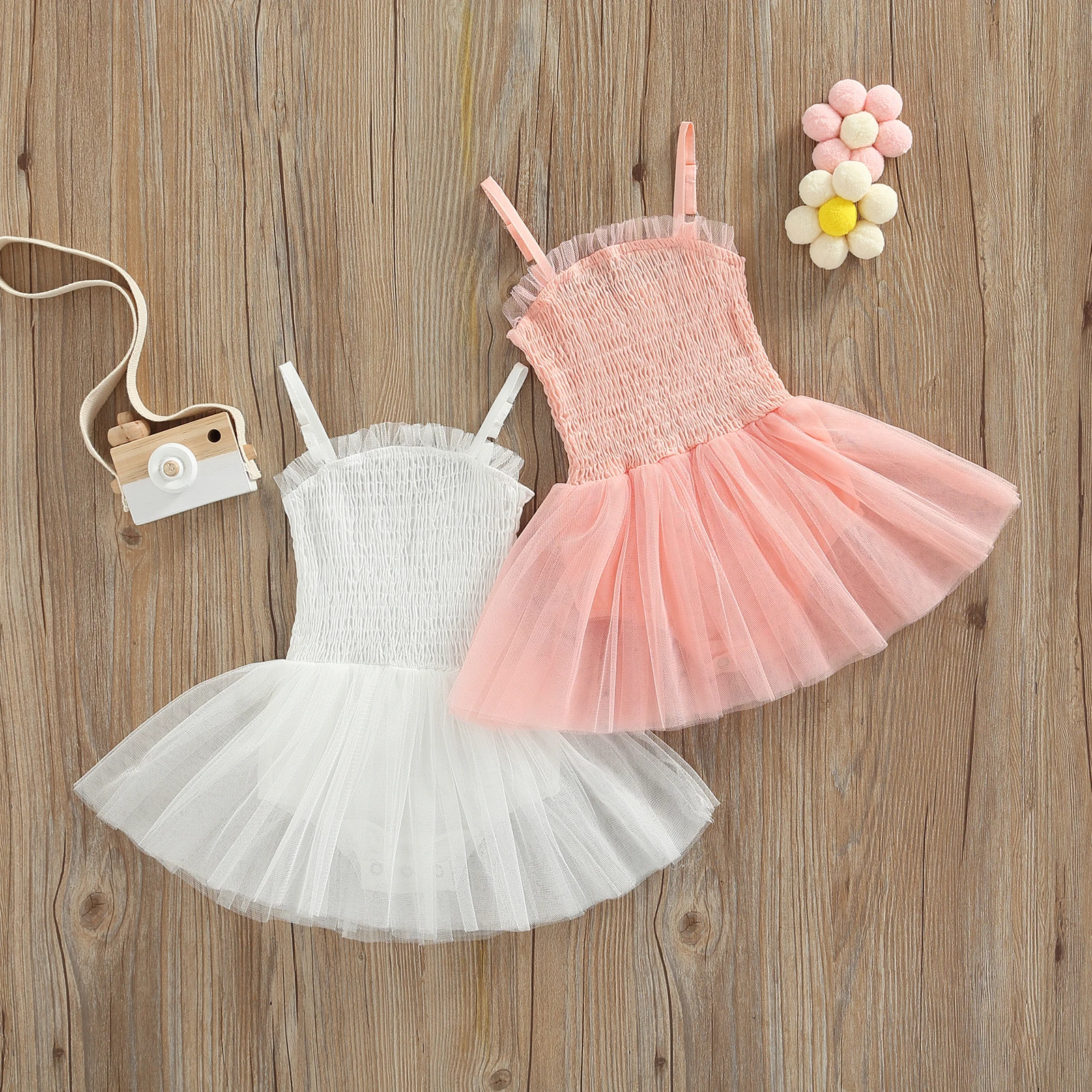 

Ma&Baby 0-18M Newborn Infant Baby Girl Dress Princess Tulle Tutu Party Birthday Dresses Sunsuit Summer Clothing D01