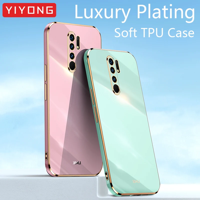 

Redmi9 Case YIYONG Plating Silicone TPU Ring Holder Cover For Xiaomi Redmi 9 9A 9C 9T 10 10A 10C Xiomi Redmi10 5G Phone Cases