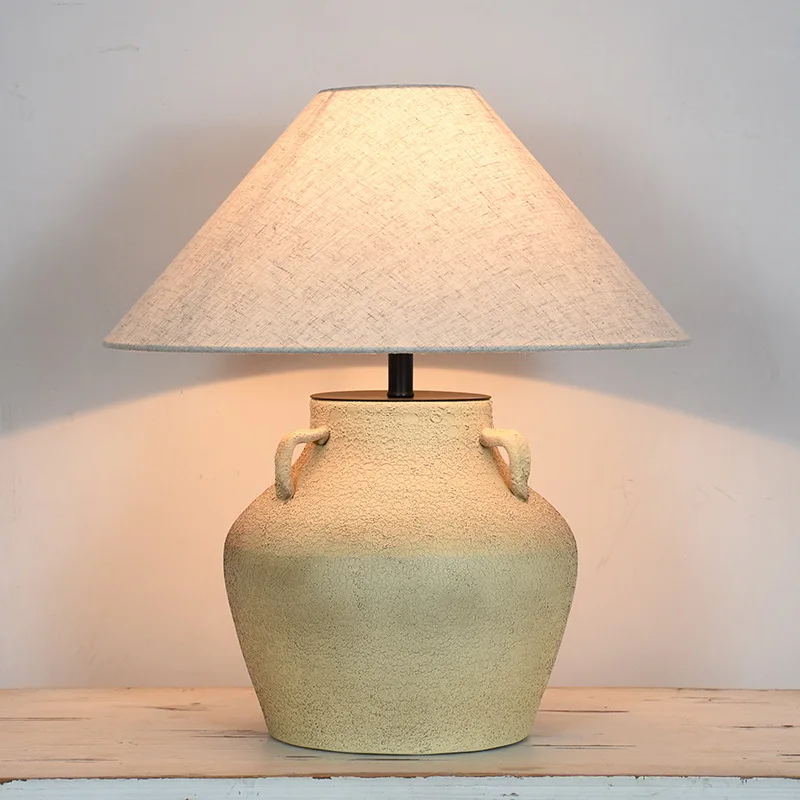 Купи Wabi-sabi wind table lamp bedside lamp bedroom desktop Japanese style retro living room ornaments B&B decorative art за 5,806 рублей в магазине AliExpress