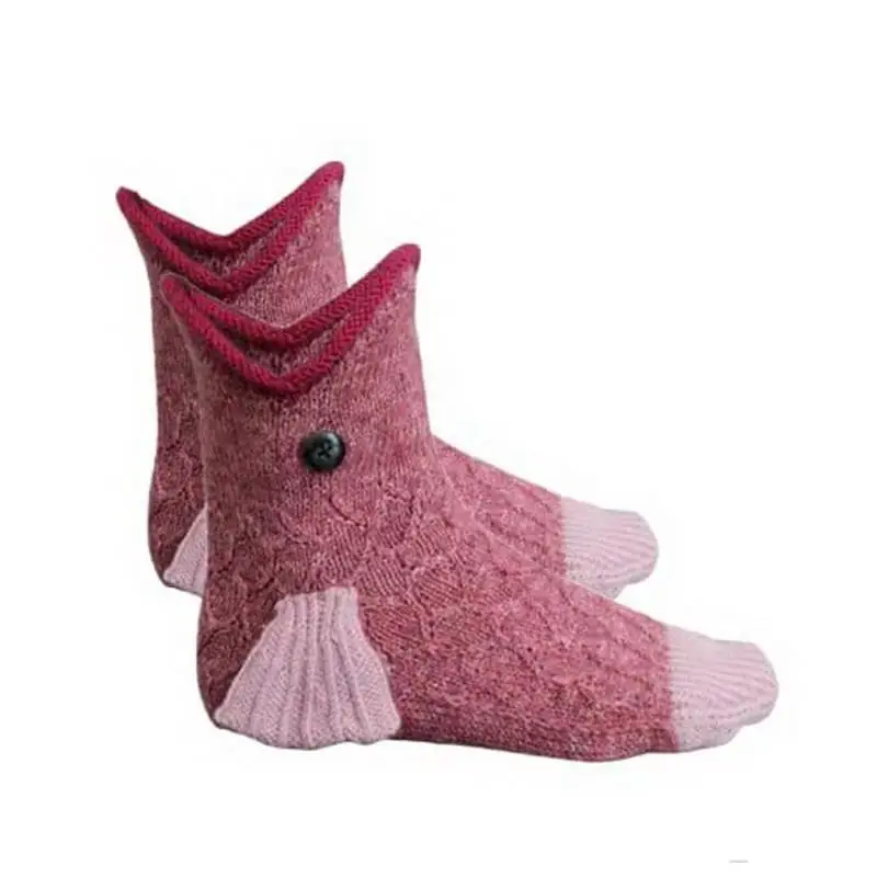 

New Knitted Crocodile Socks Shark Crocodile Chameleon Cartoon Sock Cute Animal Wool Knitted Socks Fashion Men's Funny Sock
