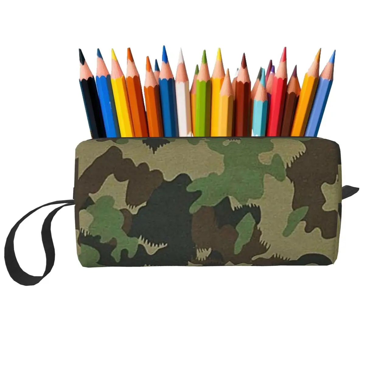 Фото TAZ 90 Swiss Camo, военная тактическая экипировка, армейский камуфляжный пенал для мальчиков и девочек, коробка для ручек, сумка для карандашей, женская косметичка №1