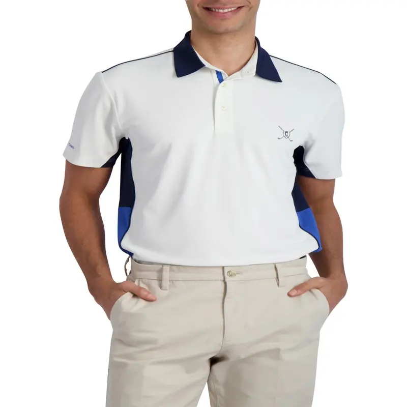 

Men's & Big Men's Performance Color Block Golf Polo, Up to 3XL