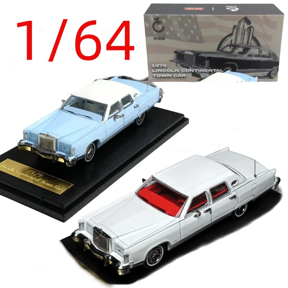 Фото Коллекционная модель автомобиля Lincoln Continental в масштабе 1/64, литая под давлением, из сплава, для демонстрации №1