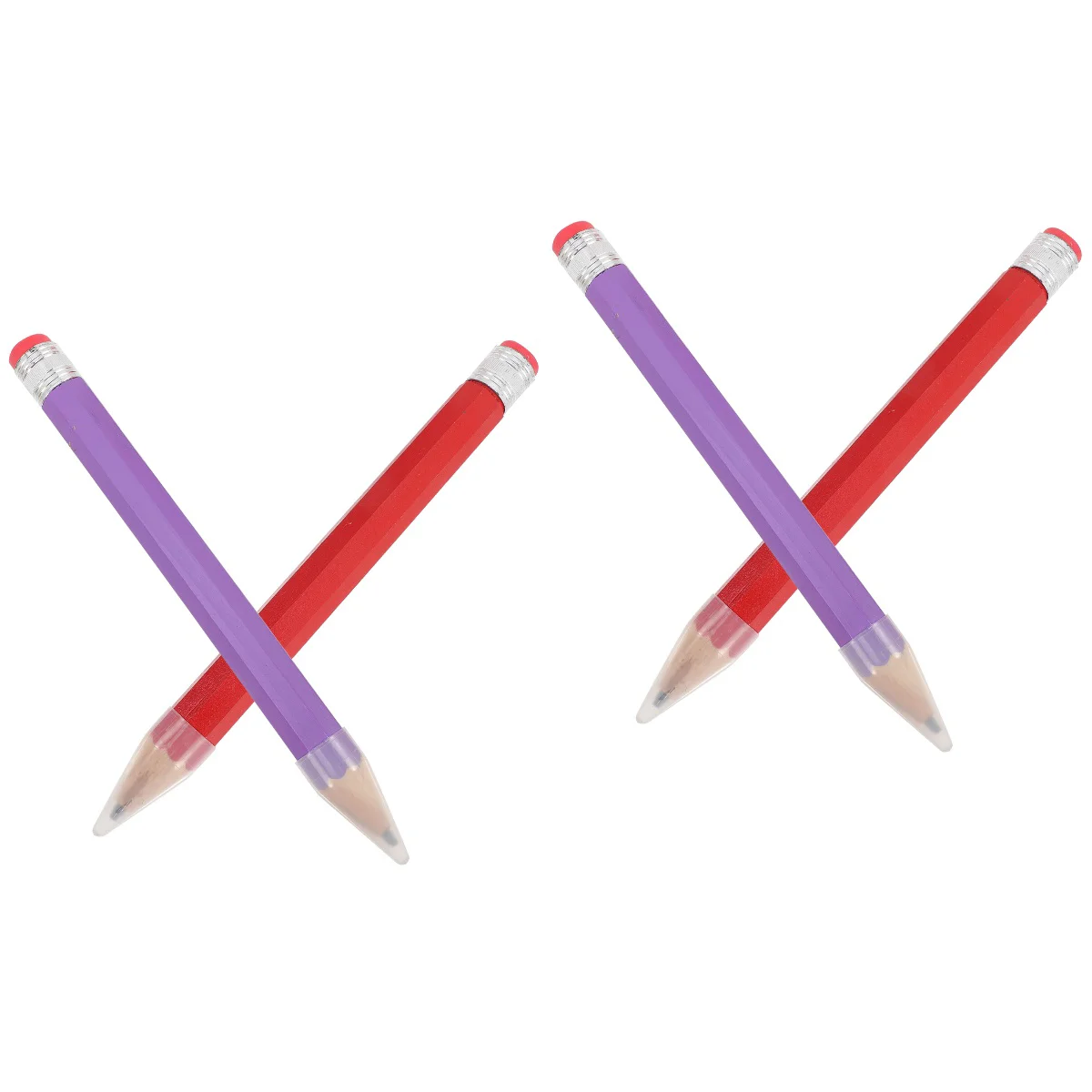 

4 Pcs Large Wooden Pencils Novelty Giant Pencils Kids Wood Pencils Portable Kids Pencils