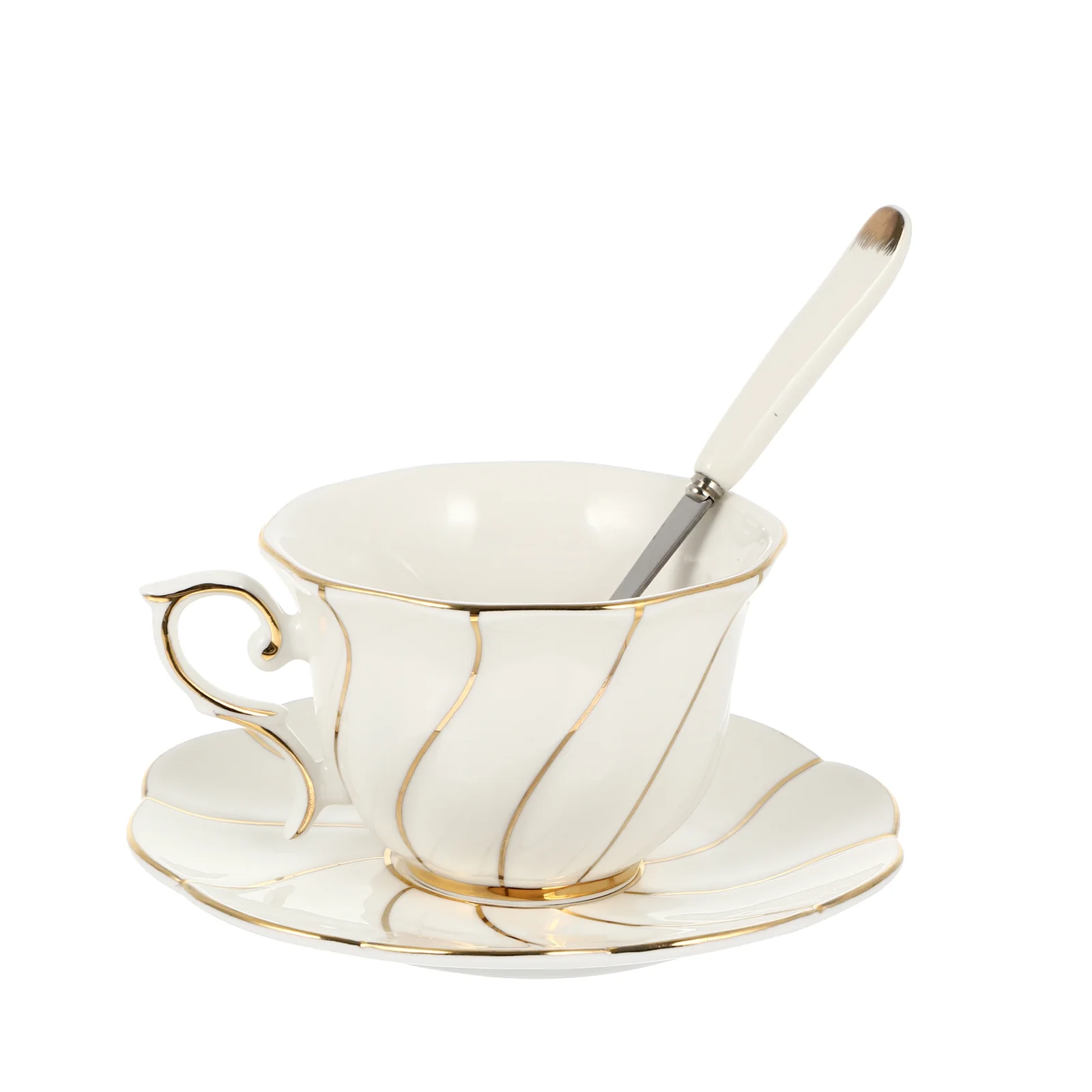 

1 комплект, изысканная кофейная чашка, набор блюдец, керамическая кофейная чашка, Высококачественная кружка для воды