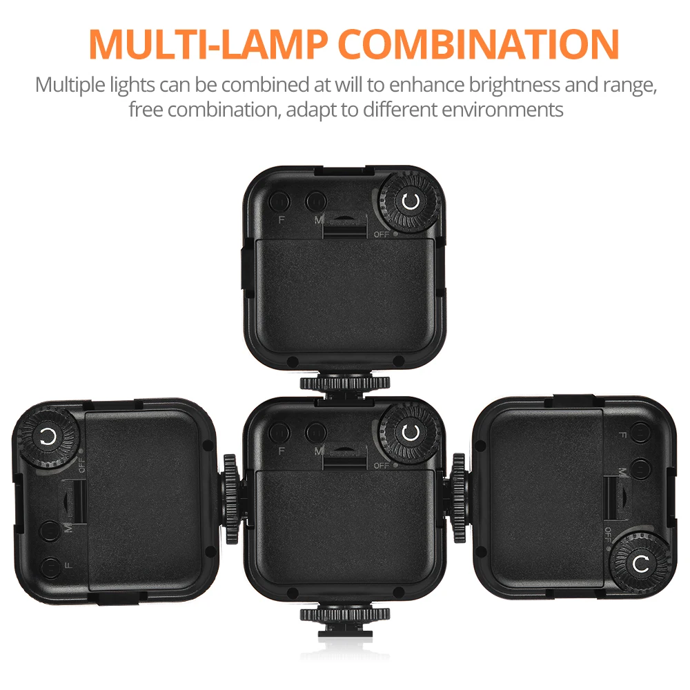 Travor светодиодный видео светильник Камера Портативный мини фотографии RGB