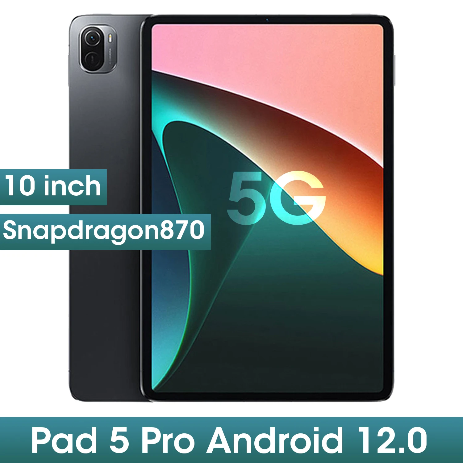 

Global Version Pad 5 Pro Tablet Android 12 Snapdragon 870 Tablets 10 Inch Original Tablet Pc 12GB 512GB ROM 8800mAh 5G tablete