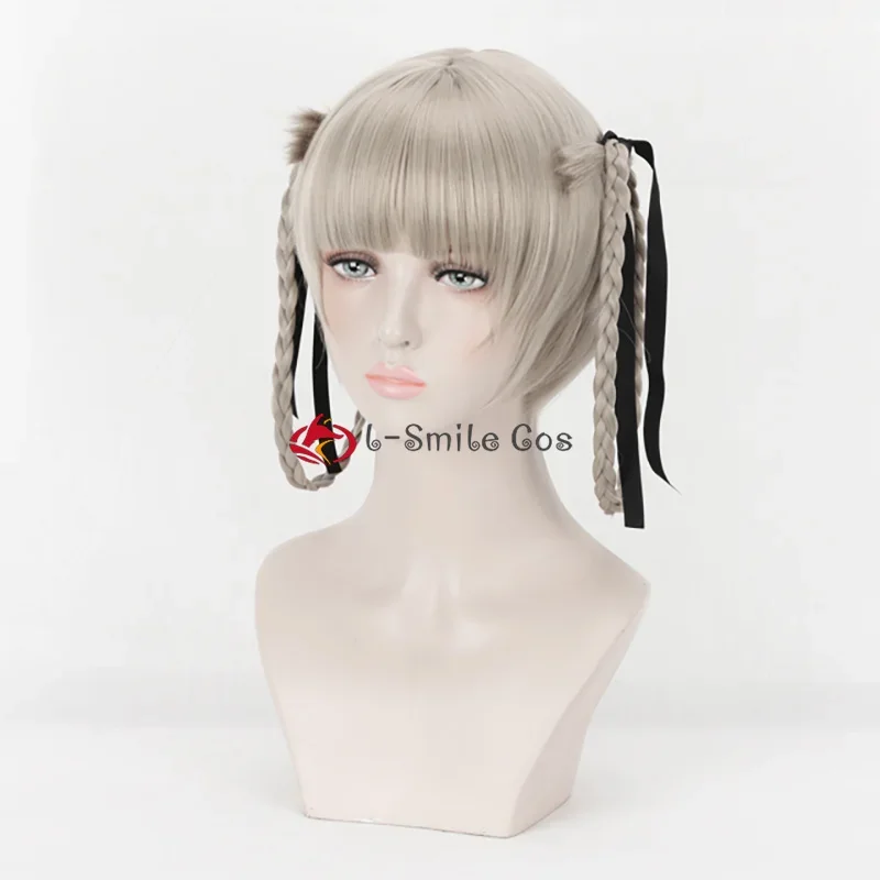 Аниме Kakegurui Momobami Kirari парики для косплея плетеные с черной лентой термостойкие