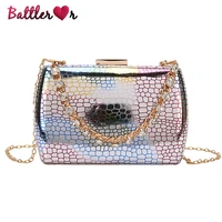 gradient color box style party clutch evening bag purses and handbags for women designer diamond chain shoulder bag wedding bag
