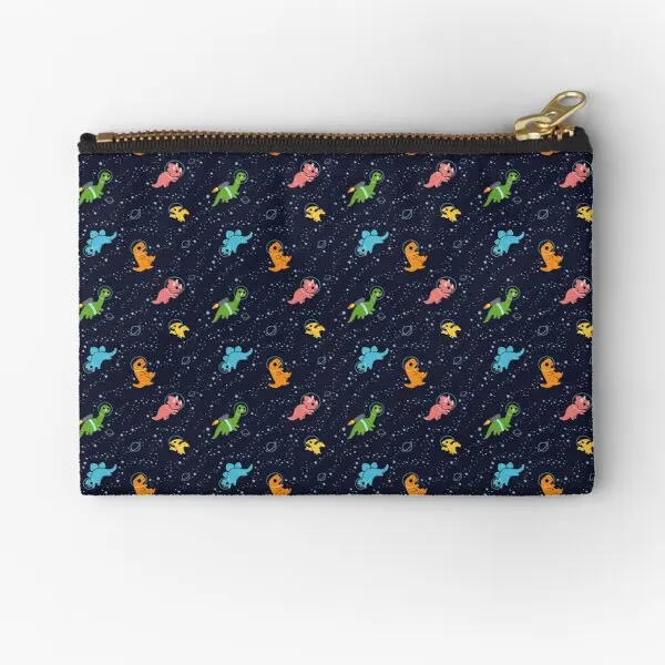 

Dinosaurs In Space Pattern Zipper Pouches Money Socks Key Coin Wallet Bag Men Pure Small Panties Underwear Women Pocket
