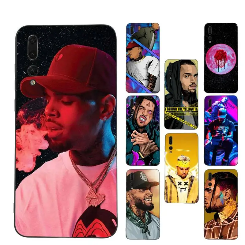 

Chris Brown Rap Phone Case Soft Silicone Case For Huawei p 30lite p30 20pro p40lite P30 Capa