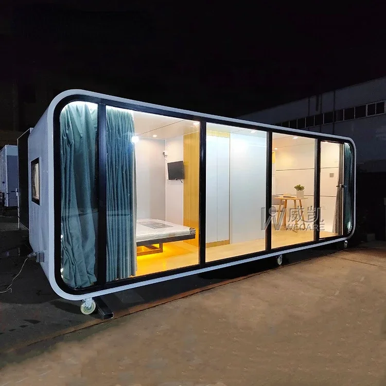 WECARE Custom Tiny House Сборные домики Мобильный дом-контейнер с кухней и ванной комнатой