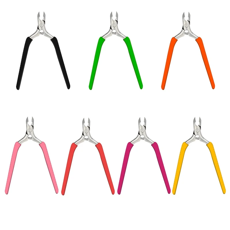 

Цветные Ножницы Olecranon для удаления вросшей омертвевшей кожи ногтевого дизайна щипцы для кутикулы машинка для стрижки кромок инструмент для...