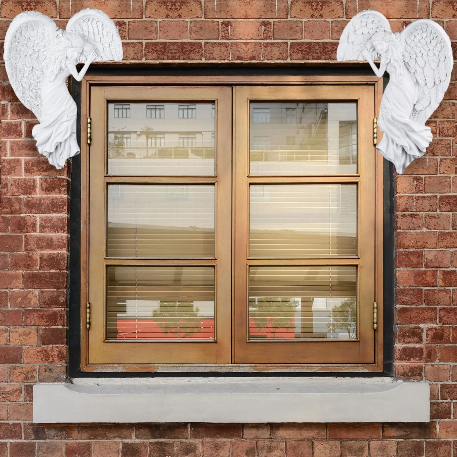 

Полимерная настенная угловая скульптура, статуя для спальни, легкая и портативная, простой в использовании, домашний шкаф и стол, уникальное украшение