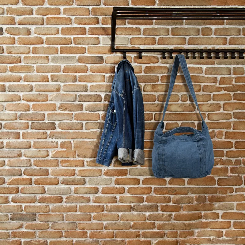 Повседневная сумочка из джинсовой ткани модная сумочка-мессенджер в Корейском