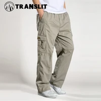 brand casual pants men cargo pants cotton loose trousers mens pants overalls multi pocket straight joggers homme 6xl