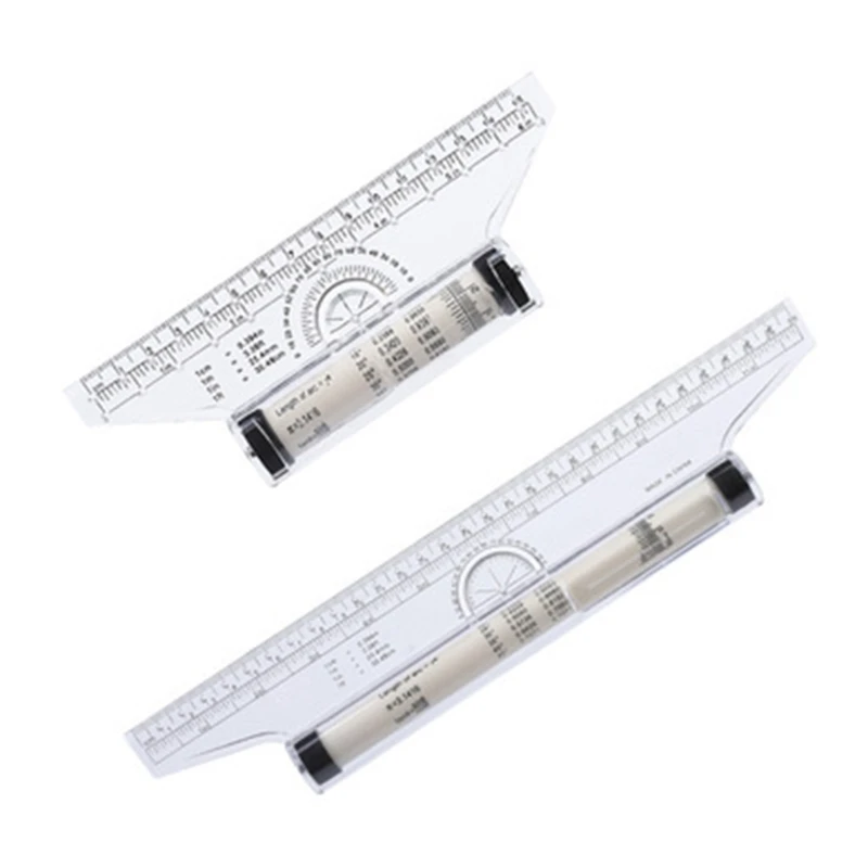

Portable Parallel Roll Ruler Foot Angle Rule Rolling Rulers for Students