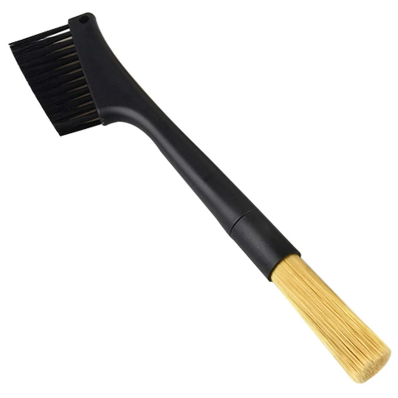 

Двухсторонняя кофейная щетка, кофемолка для эспрессо, Очищающая щетка, клавиатура маття, пылезащитный инструмент, щетка для кофейного поро...