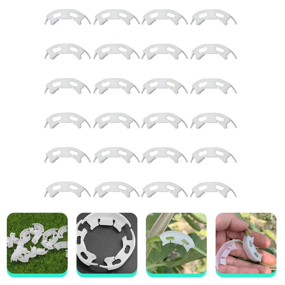 

100pcs Plant Support Clip Plant Stem Support Clip Garden Flower Support Clip
