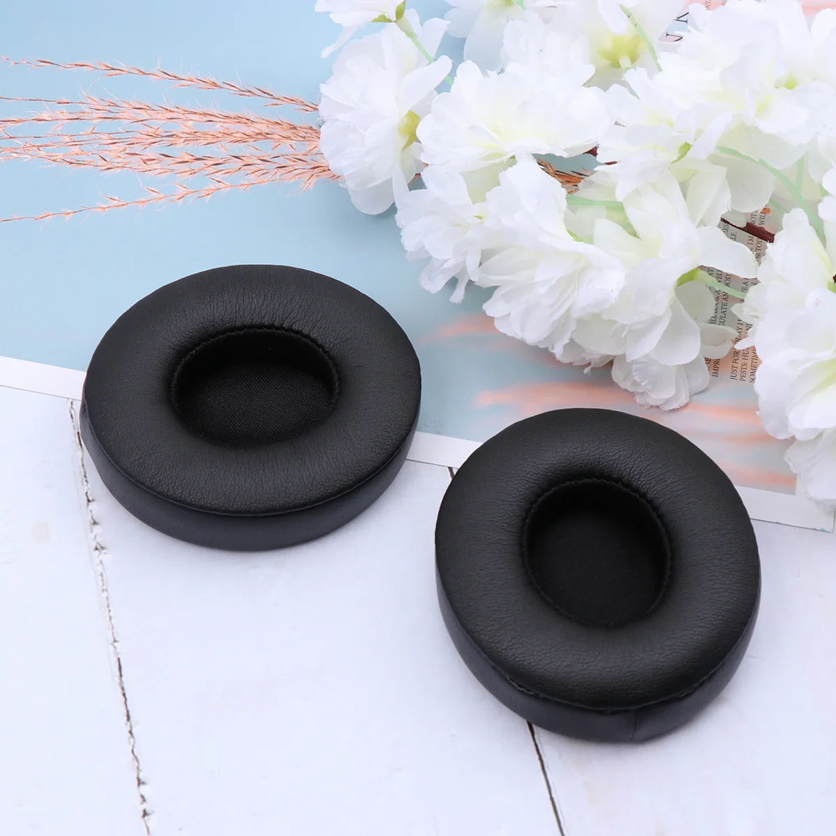 

2PCS Replacement Ear Pads Wireless Headphone Covers Headset Pads Sponge Earpads Cushions Compatible for 3 2 Black