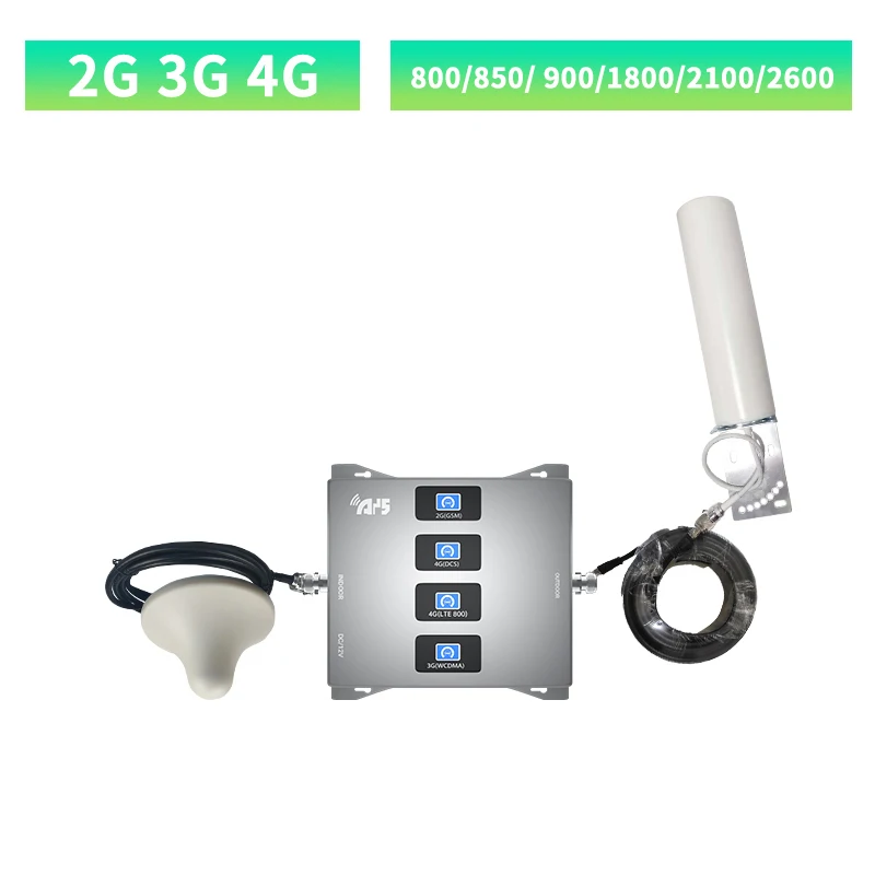 Najtaniej 2G 3G 4G Komórkowy Wzmacniacz B20 800 900 1800 2100 2600Mhz Komórkowy Wzmacniacz Sygnału GSM Cztery-Band Mobilny Wzmacniacz Sygnału LTE GSM UMTS DCS