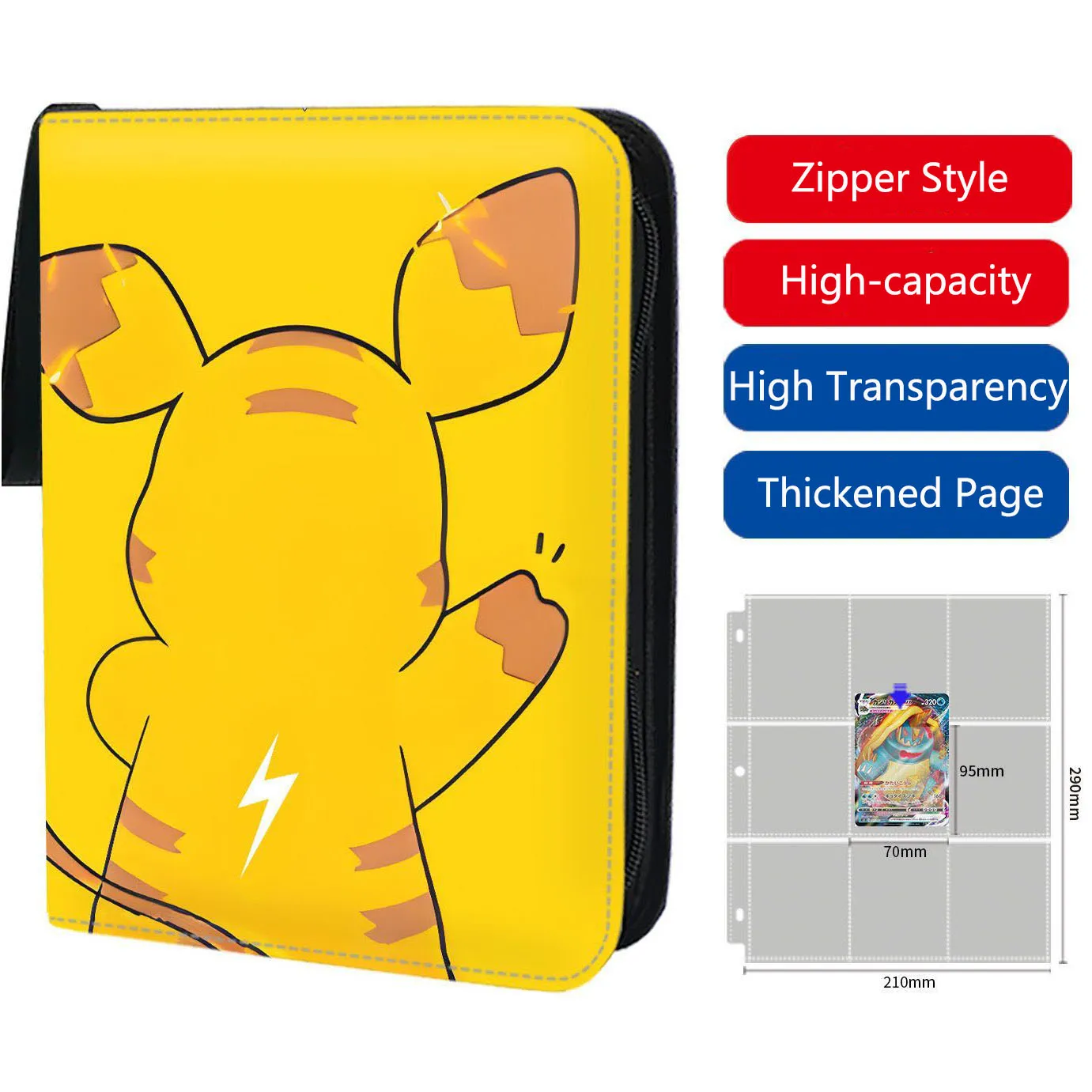 

Pokemon Cards 400pcs/900pcs Holder Album Toys for Children Zipper Binder Collection Album Book Playing Trading Game Card