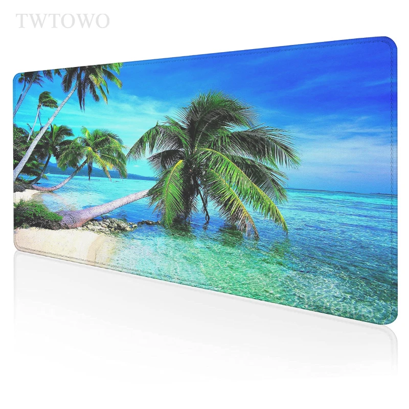 

Eye Protection Hd Beach Mousepad Home Computer Large Custom Mouse Mat MousePads Gamer Natural Rubber Office Desktop Mouse Pad