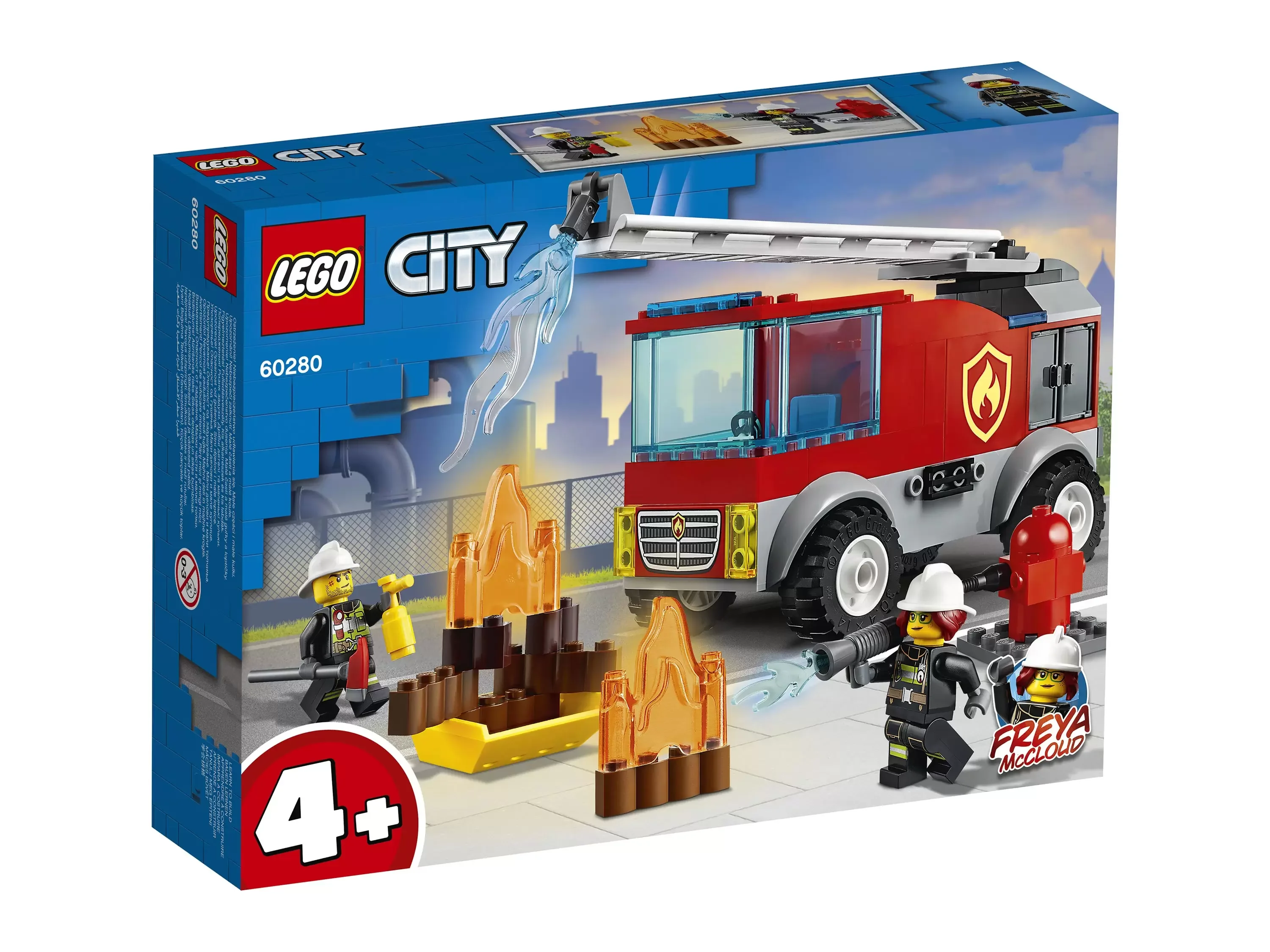 Конструктор LEGO City (Сити) 60280 Пожарная машина с лестницей 4+ | Игрушки и хобби