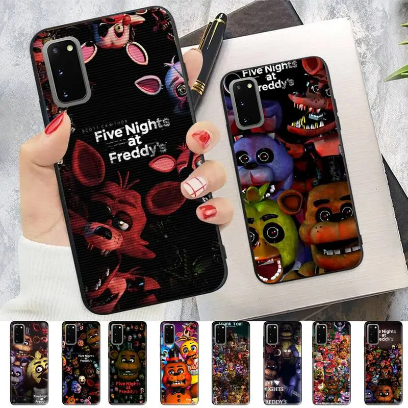 

MINISO FIVE NIGHTS AT FREDDY'S Phone Case for Samsung S10 21 20 9 8 plus lite S20 UlTRA 7edge