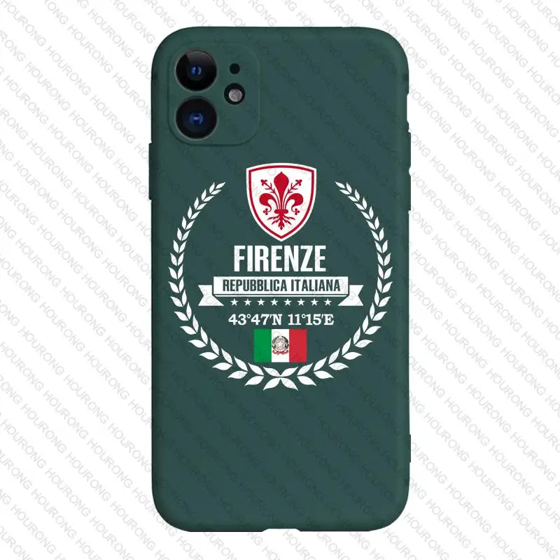 Итальянский чехол Firenze с изображением герба флага карты для iPhone 13 12 11 X XS XR 7 8 6S SE Plus