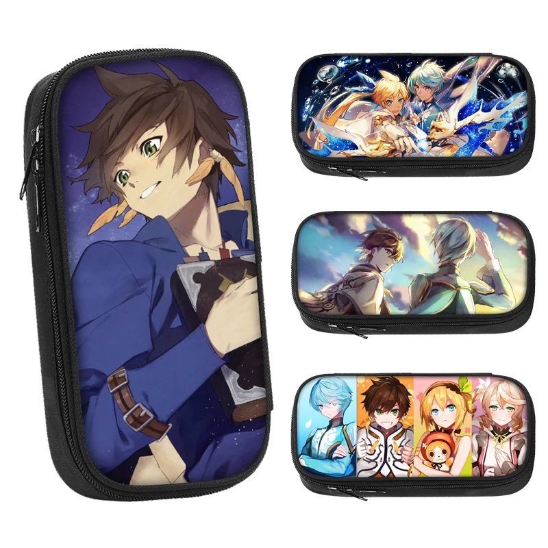 

Пеналы японские электронные для ролевых игр, практичные холщовые чехлы для карандашей 21 см X 10 см, Настраиваемые офисные аксессуары