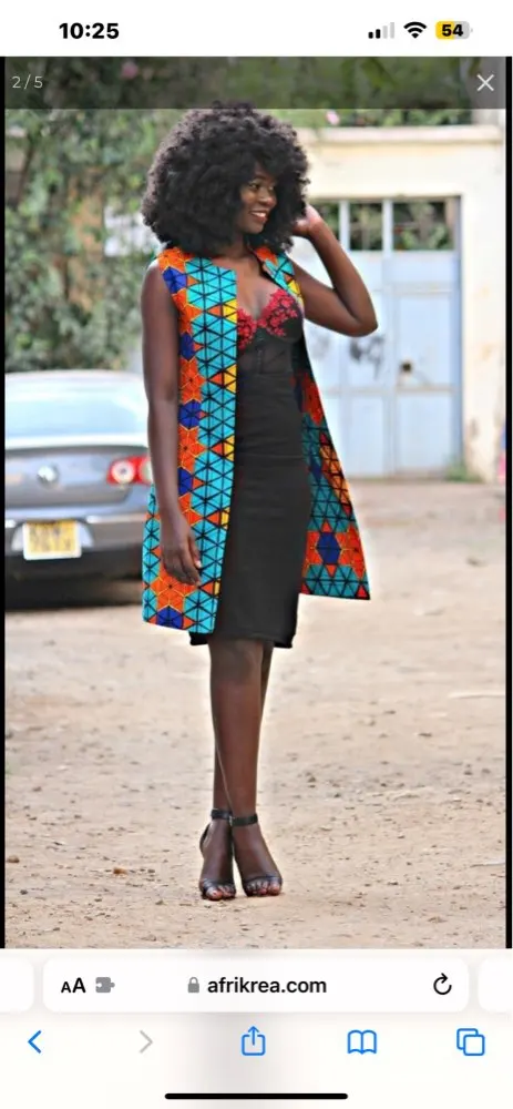 

African clothes for women long jacket