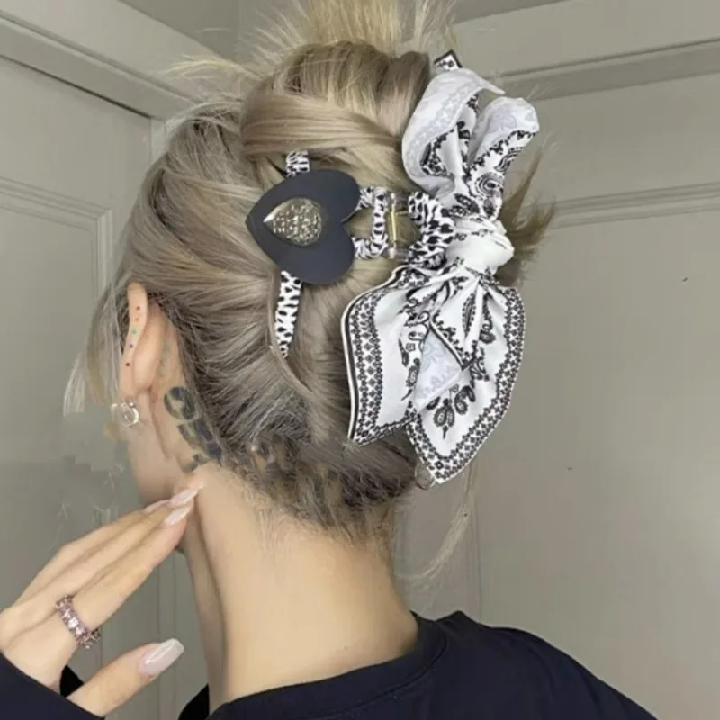 Заколки для волос в богемном стиле с большим бантом Женские винтажные