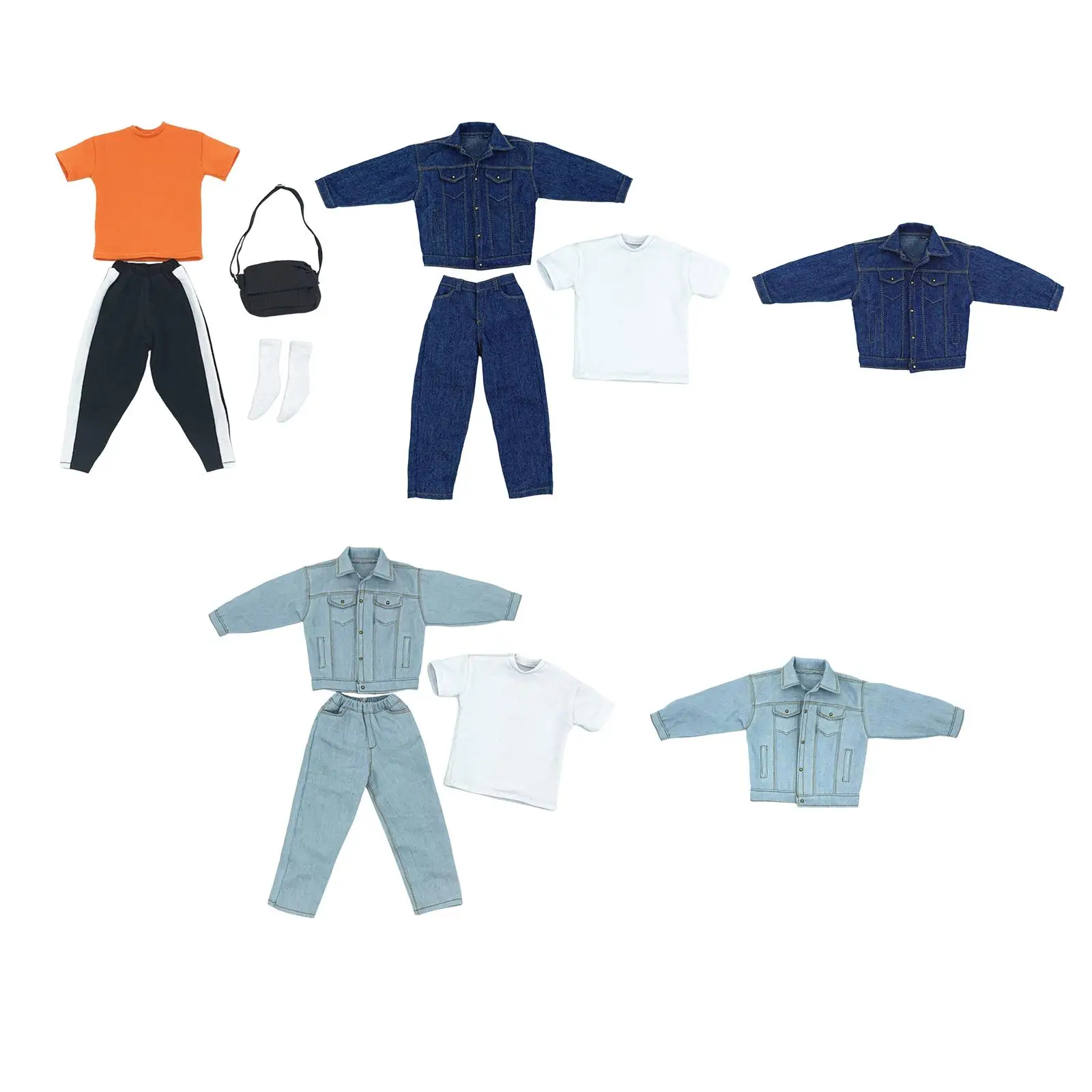 

1/6 Male Clothes Handmade Costume Outfits for 12inch Action Figure Accessory