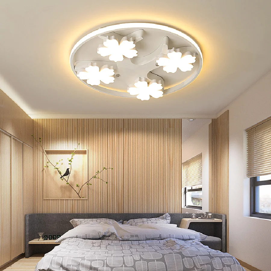 

Living room lamp led ceiling lamp round modern minimalist atmosphere home creative personality Nordic bedroom wrought iron light