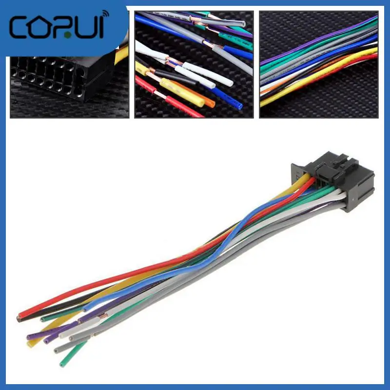 

1 Pcs 16Pin Radio Audio Connector Line Vervanging Voor Pioneer 2350 Auto Stereo 6.3 Inch Voldoen Eia Kleur Code