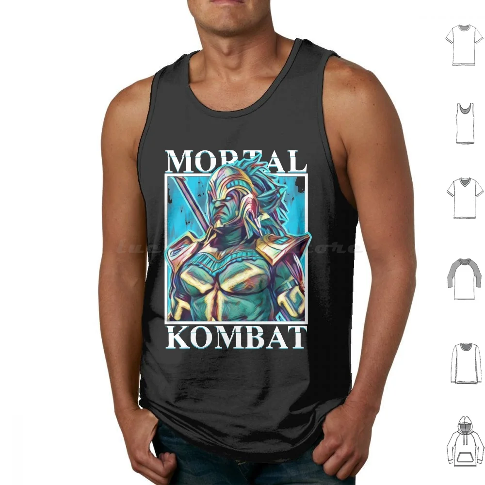 

Mortal Kombat Kotal Kahn Tank Tops Vest Sleeveless Mortal Kombat Fatality Scorpion Sub Zero Mileena Kitana Liu Kang Kung