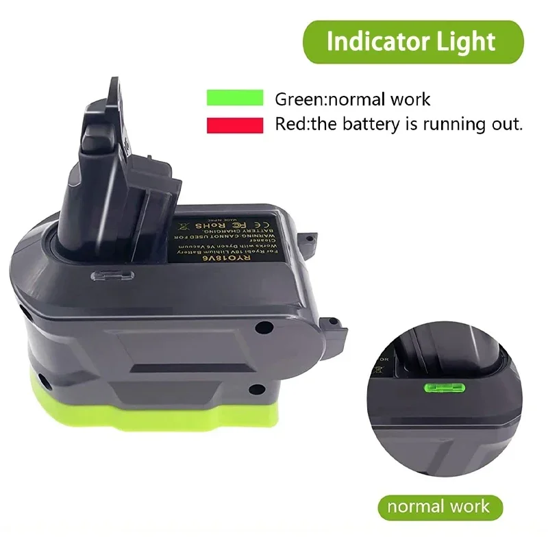 Адаптер для пылесоса Ryobi V6 V7 V8 преобразователь Dyson 18 в замена аккумулятора