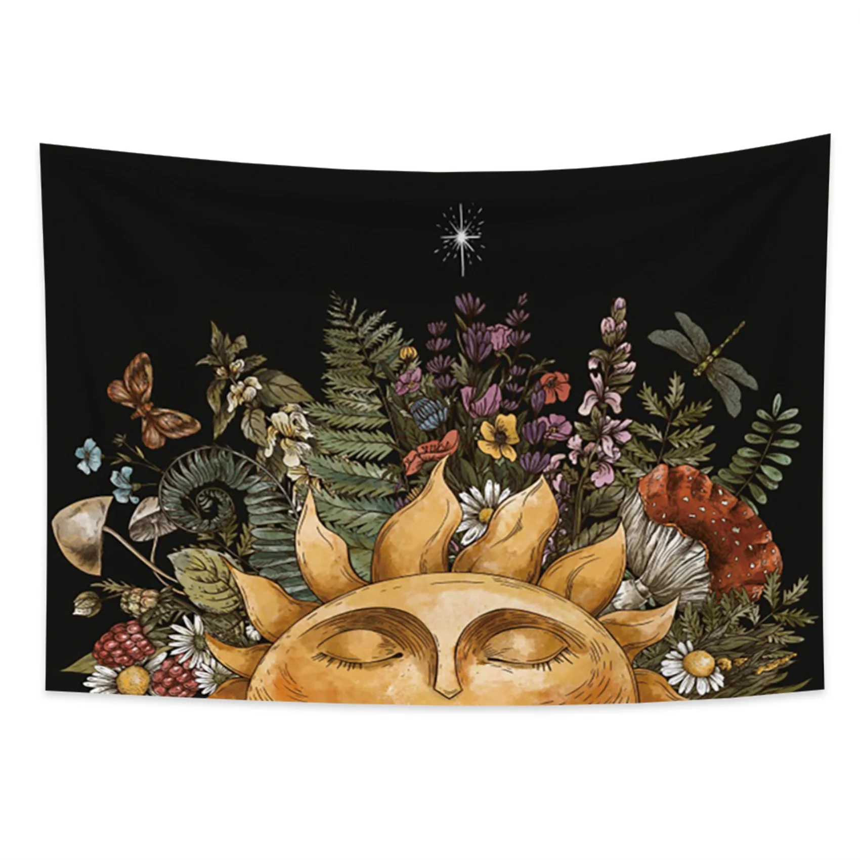 Солнцезащитный цветочный потенциометр ботанический Небесный Хиппи Мандала