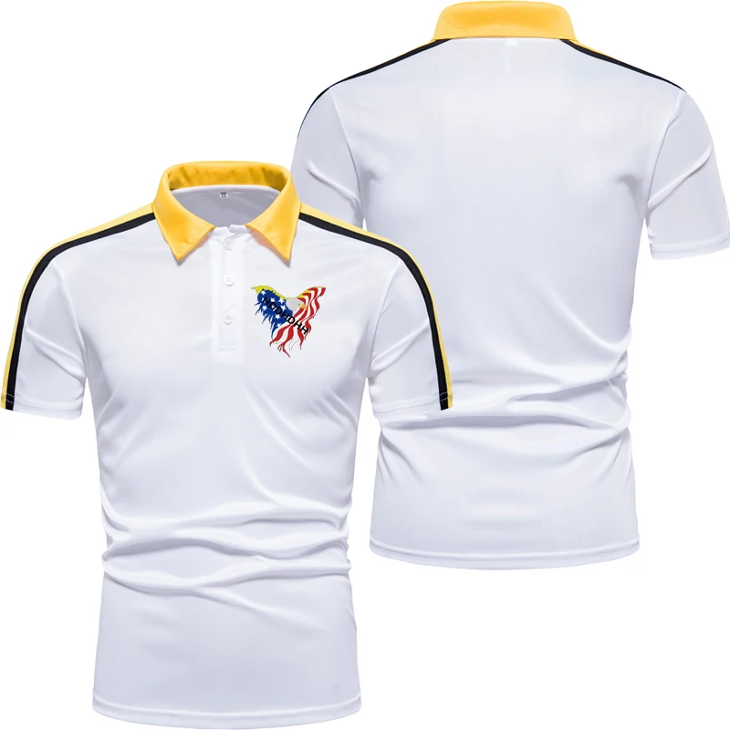 

Men Shirt Short Sleeve Polo New Clothing Summer Streetwear Casual Fashion Tops