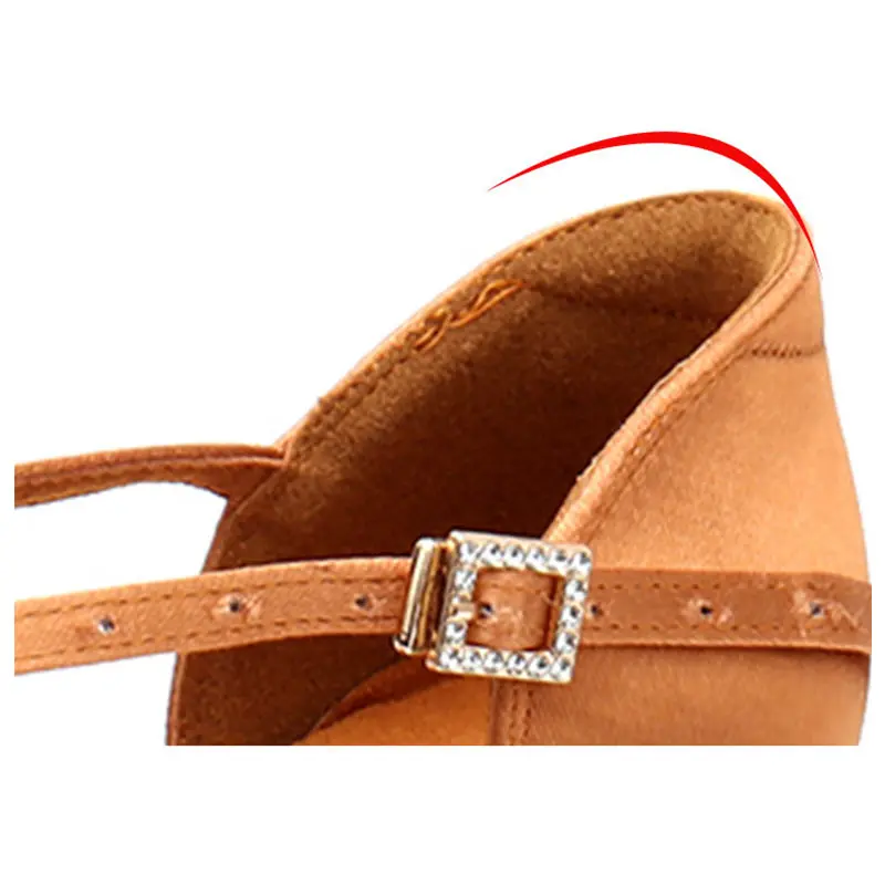 Women's Shoes Latin Dance Sports Salsa Jazz Tango Ladies Dance Shoes High Heels Skin-friendly Sweaty Satin Skin White Sandals