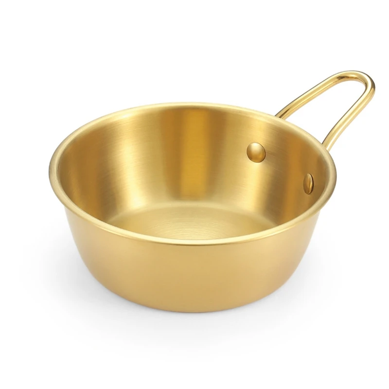 

304 миска с ручкой из нержавеющей стали, пищевой контейнер для кемпинга и пикника на открытом воздухе, портативная посуда из нержавеющей стал...