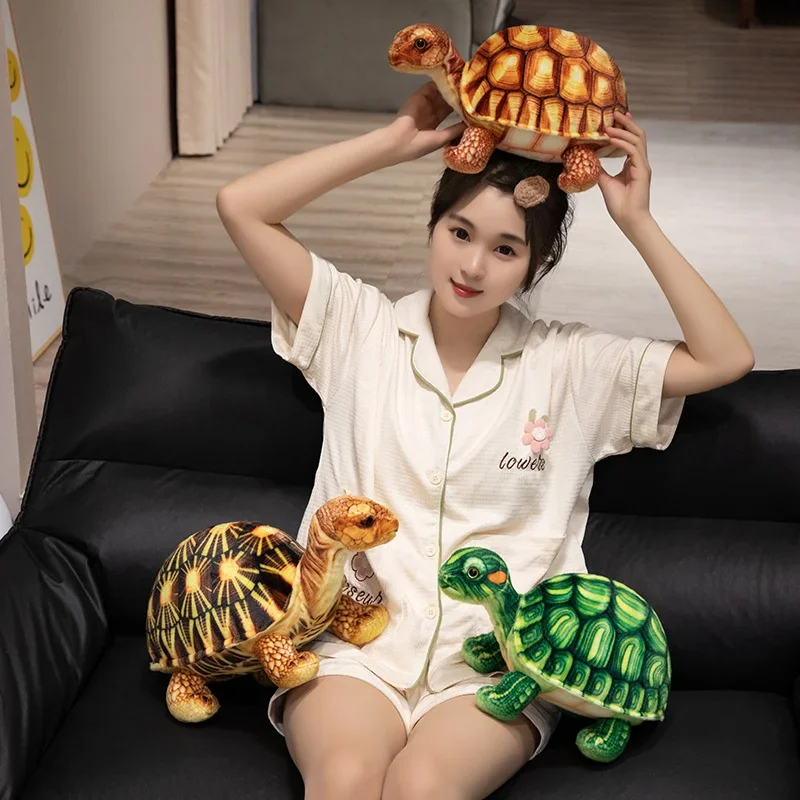 32/38 см искусственная черепаха плюшевые игрушки реалистичные красные