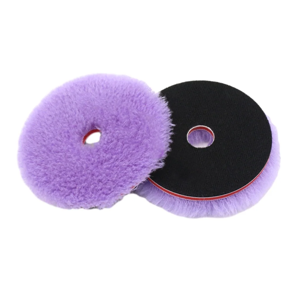 

1Pc Wool Polishing Wheel 5.5inch Sponge Foam Purple For Car Waxing Painting Cleaning Tools Electric Buffer Polisher Accessories