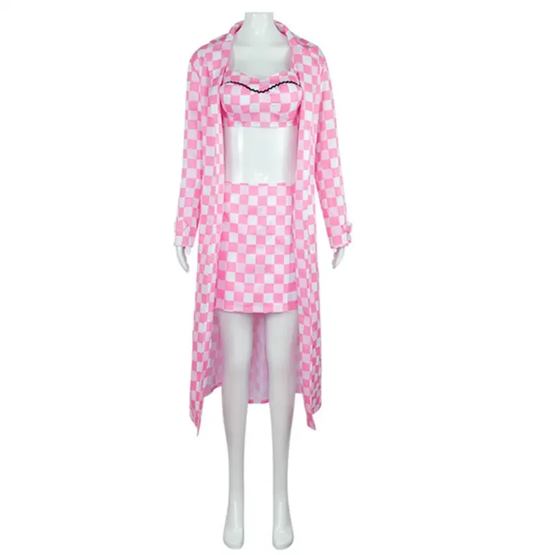 Костюм для косплея Марго Робби Барби из фильма женское платье пальто костюмы