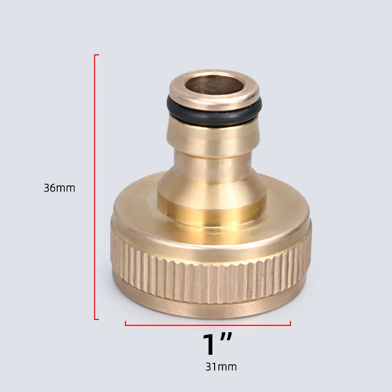 

Universal Brass Tap Connector 1/2" 3/4" Quick adapter joints Garden Hose Car Washing Watering Spray Nozzle