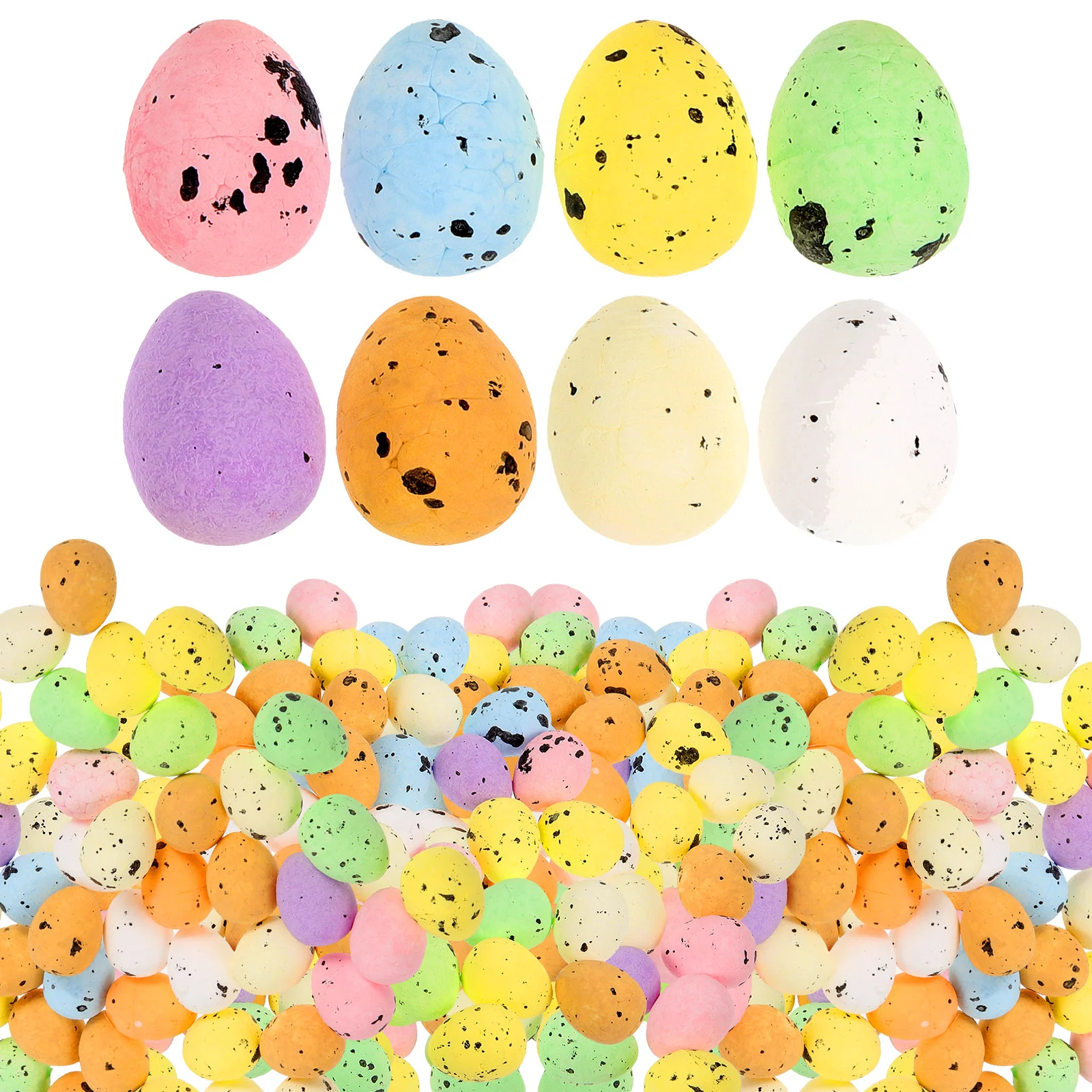 

200pcs Easter Eggs Artificial Bird Egg Easter Egg Ornaments Foam Egg Decorations