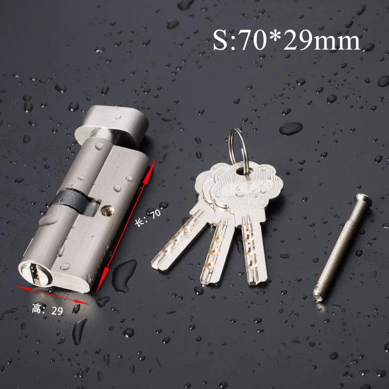 

50Pcs 70mm Door Cylinder Lock Security Copper Interior Bedroom Living Room Wooden Door Tongue Pressure Handle Locks H77874